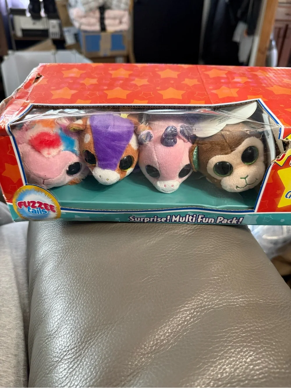 FuzzeeTails Surprise Multi-Fun Pack - Pink & Purple Plush Small Pets